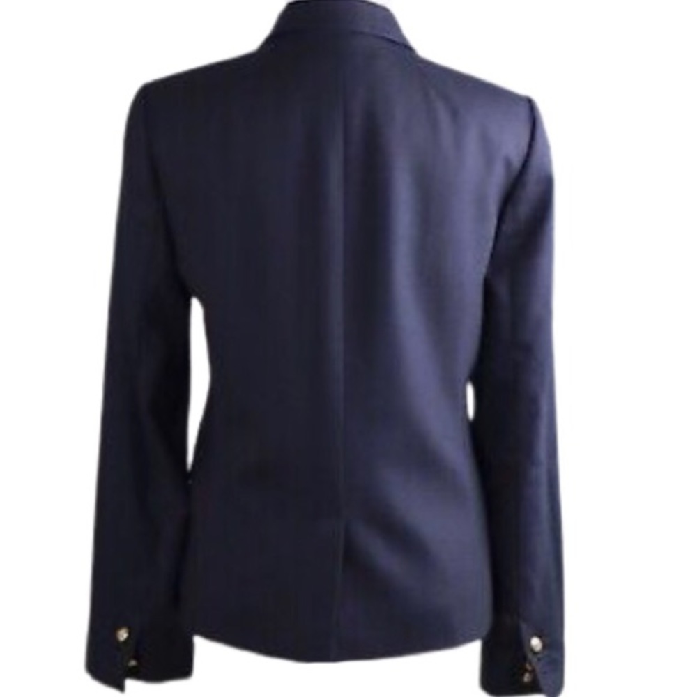 J. CREW Classic Schoolboy Blazer Navy Gold Button - Picture 4 of 6